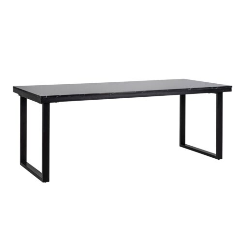 Eettafel Beaumont Faux Marmer 230 x 90 cm - Zwart