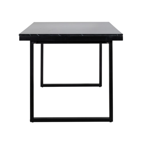 Eettafel Beaumont Faux Marmer 230 x 90 cm - Zwart - Afbeelding 2