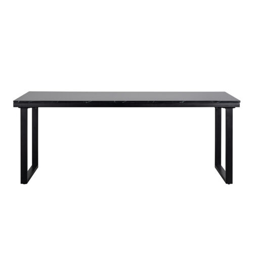 Eettafel Beaumont Faux Marmer 230 x 90 cm - Zwart - Afbeelding 4