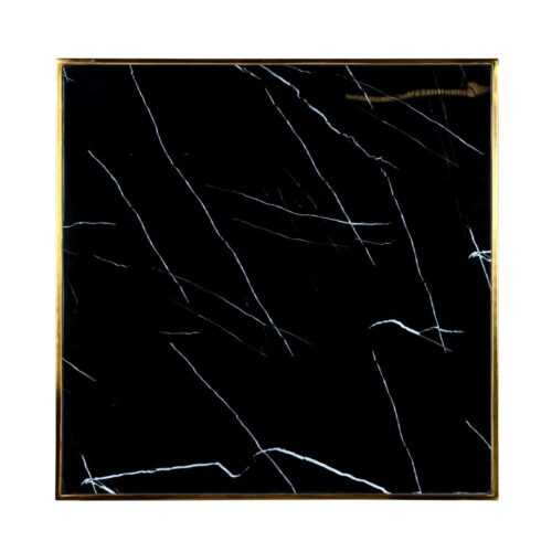 Bistrotafel Can Roca 70 x 70 cm - Zwart/Goud - Afbeelding 2