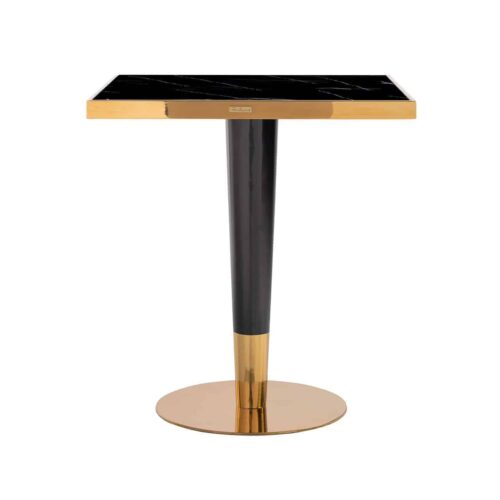 Bistrotafel Can Roca 70 x 70 cm - Zwart/Goud - Afbeelding 3