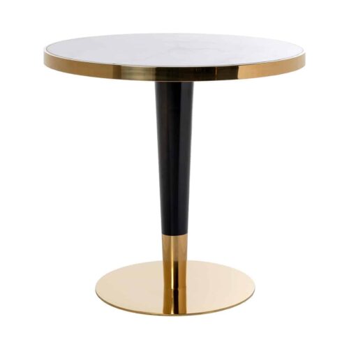 Bistrotafel Osteria Ø80 cm -Zwart/Wit