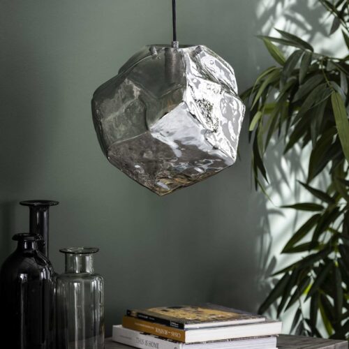Hanglamp Rock 1 lamp Chromed Glass - Afbeelding 6