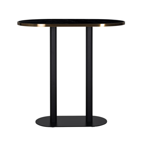 Ovale Bartafel Zenza 105 cm hoog - Zwart - Afbeelding 4