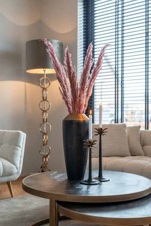 Salontafel Blackbone Eiken met metalen frame - set van 2 - Afbeelding 7