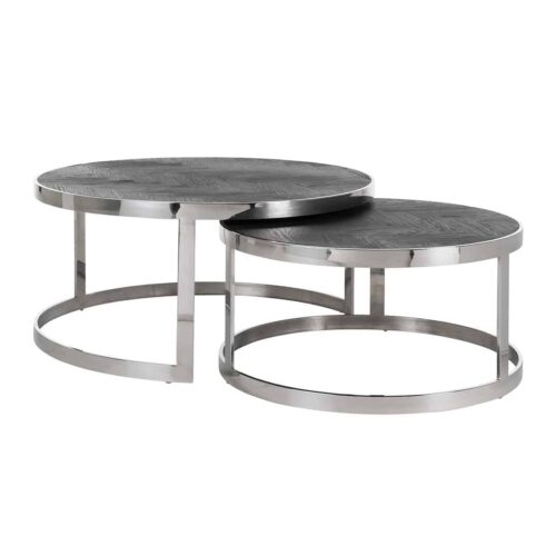 Salontafel Blackbone set van 2 -  Zilver