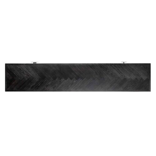 TV-dressoir Blackbone silver 4-deuren 220 (Black rustic) - Afbeelding 3
