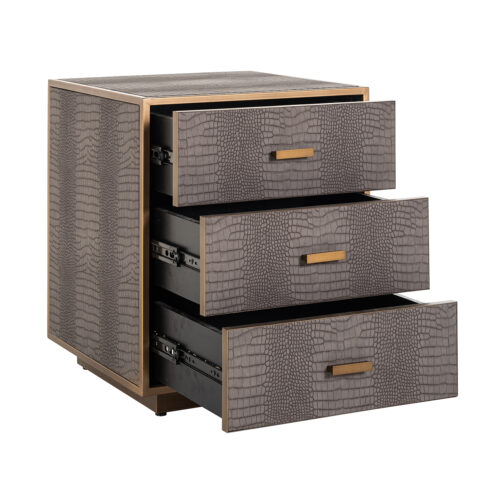 Ladenkast/Nachtkastje Classio 3-laden (Brushed Gold) - Afbeelding 6
