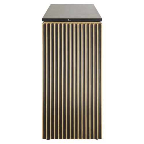 Dressoir Les Arcs 3-deurs (Geborsteld Goud) - Afbeelding 2