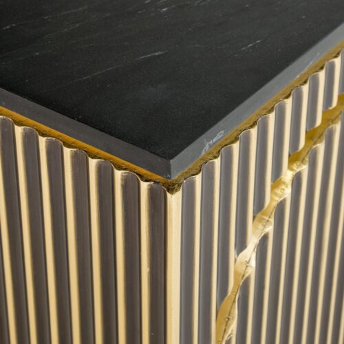 Dressoir Les Arcs 3-deurs (Geborsteld Goud) - Afbeelding 6