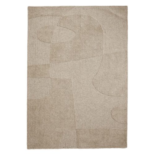 Vloerkleed Yuka beige 160 x 230 cm - Afbeelding 3