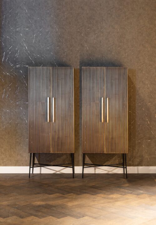 Opbergkast Ironville 75 x 182cm kleur Goud - Afbeelding 6