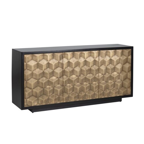 Dressoir Esher 3-deuren (Zwart)
