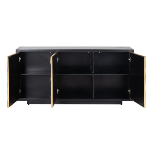 Dressoir Esher 3-deuren (Zwart) - Afbeelding 5