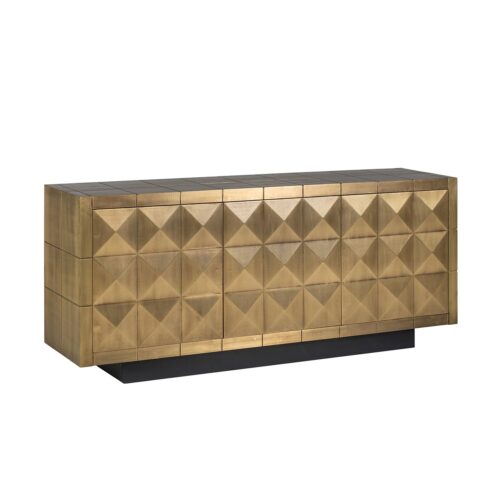 Dressoir Collada 3-deuren (Geborsteld Goud)