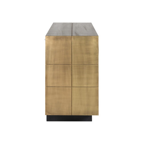 Dressoir Collada 3-deuren (Geborsteld Goud) - Afbeelding 2