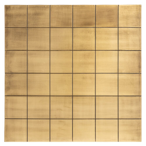 Salontafel Collada met glasplaat 90 cm - Goud - Afbeelding 3