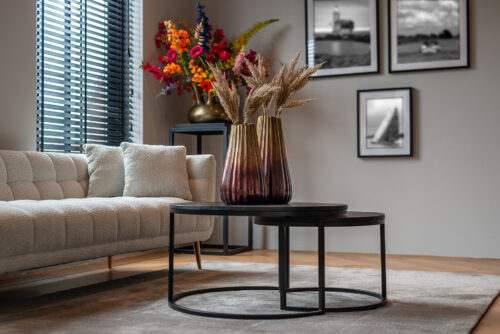 Ronde Salontafel Catana Set van 2 stuks - Zwart - Afbeelding 9