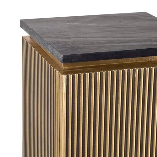 Zuil met opbergruimte Ironville Marmer en Brass 110 x 35cm - Afbeelding 4