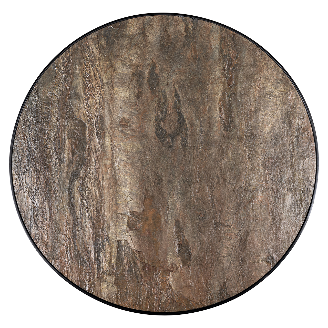 Ronde Eettafel Russel steenfineer Ø120cm - Zwart - Afbeelding 2
