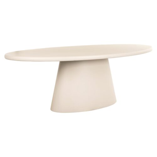 Ovale Eettafel Clayton 220 x 115cm - Beige