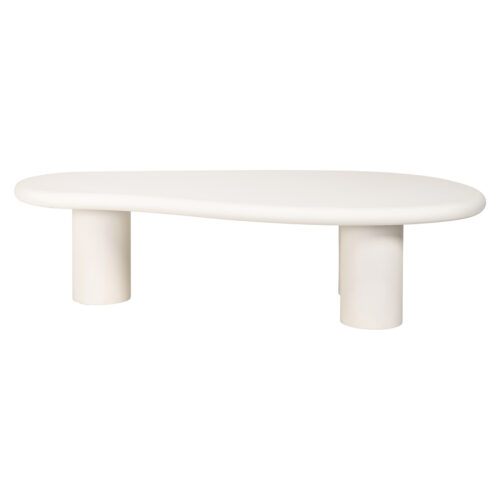 Organische Salontafel Bloomstone 160 x 80 cm -  Wit - Afbeelding 4