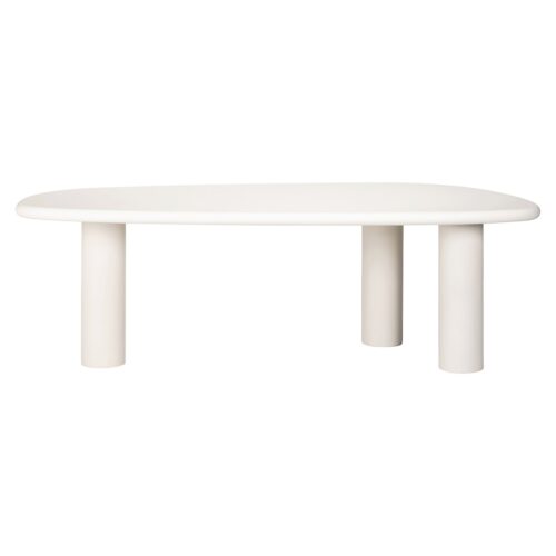 Organische Eettafel Bloomstone 230 x 117cm - Wit - Afbeelding 3