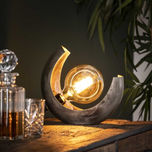 Tafellamp Half Moon Oud Zilver (showroom model) - Afbeelding 9