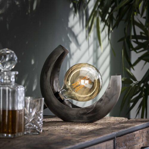 Tafellamp Half Moon Oud Zilver (showroom model) - Afbeelding 10