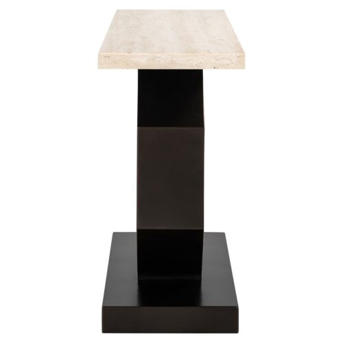Sidetable Avalon Travertin 130 cm - Brons - Afbeelding 2