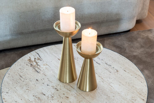 Ronde Salontafel Avalon Travertin - 2 Laags - Afbeelding 6
