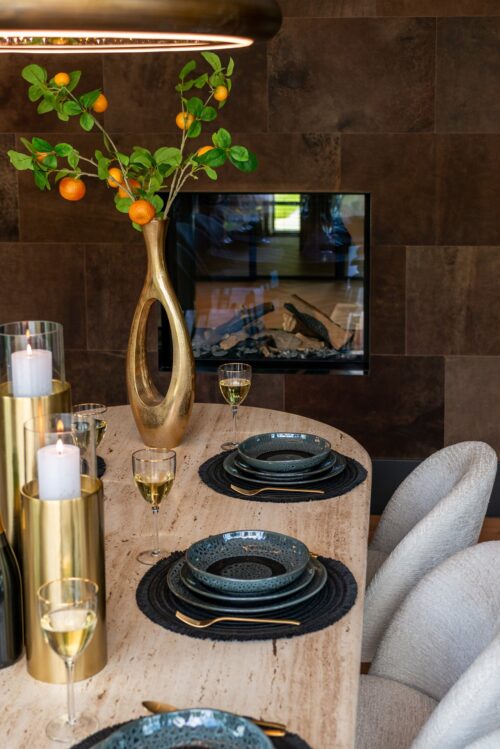 Ovale Eettafel La Cantera 240 x 110 cm - Travertin - Afbeelding 24