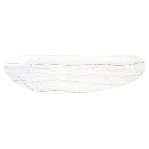 Organische Sidetable Tracadero Marmer - Wit - Afbeelding 3