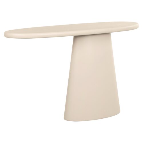 Organische sidetable Clayton 129 cm - Beige