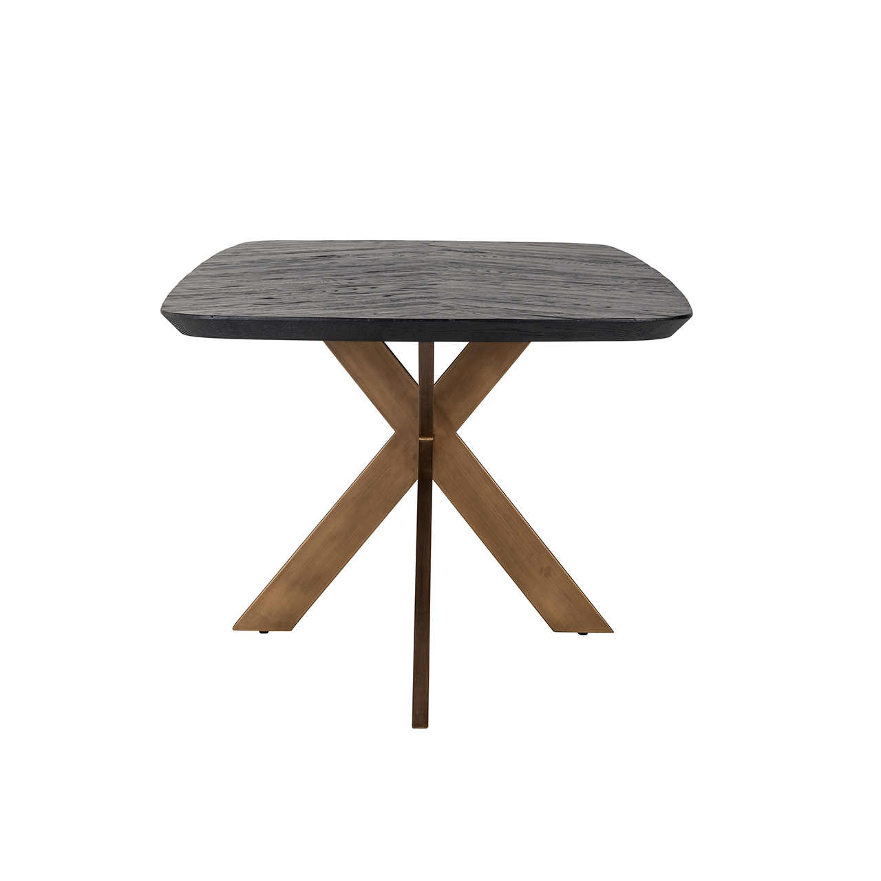 Eettafel Hayley eiken 230 x 100 cm - Zwart - Afbeelding 2