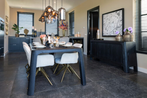 Eettafel Baccarat 230 x 100 cm - zwart - Afbeelding 8