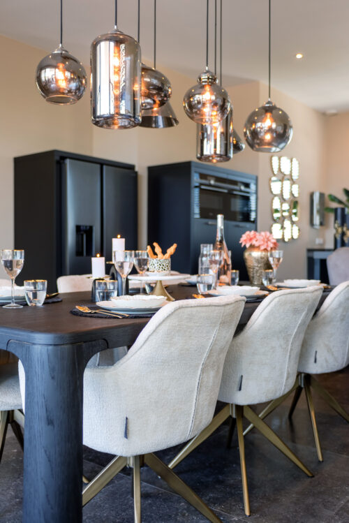 Eettafel Baccarat 230 x 100 cm - zwart - Afbeelding 12