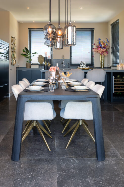 Eettafel Baccarat 230 x 100 cm - zwart - Afbeelding 18