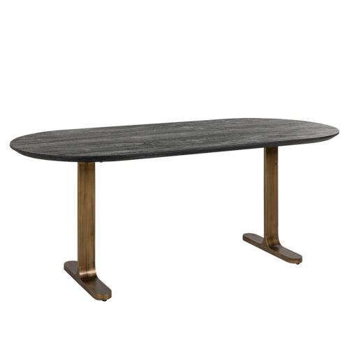 Ovale Eettafel Revelin 200 x 90 cm - Mangohout