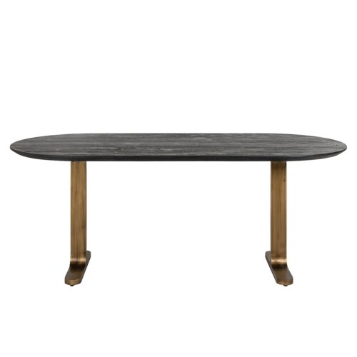 Ovale Eettafel Revelin 200 x 90 cm - Mangohout - Afbeelding 2