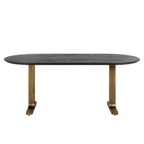 Ovale Eettafel Revelin 235 x 90 cm - Mangohout - Afbeelding 2
