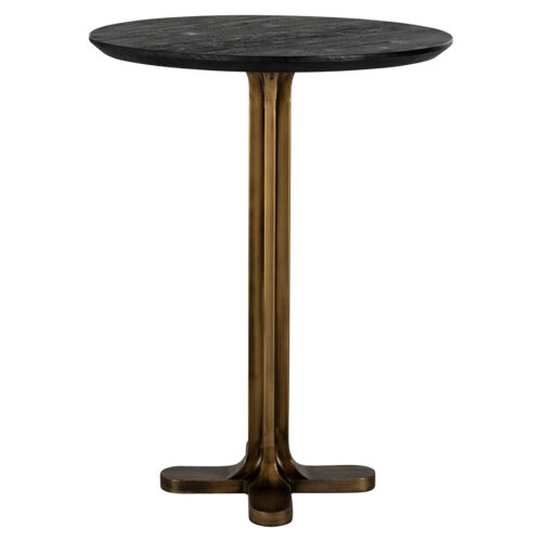 Ronde Bistrotafel Revelin Ø80 cm - Mangohout - Afbeelding 2