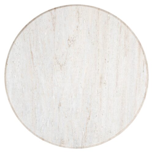 Ronde Salontafel Mayfield Marmer Ø90 cm - wit - Afbeelding 2