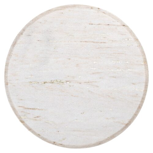 Bijzettafel Mayfield Mangohout en marmer - Ø55 cm - Afbeelding 3