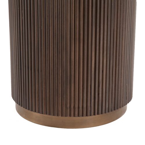 Ronde Eettafel Mayfield Marmer Ø120 cm - Bruin - Afbeelding 2