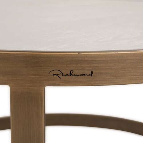 Ronde Salontafel Whitebone Eiken - Set van 2 stuks - Afbeelding 5