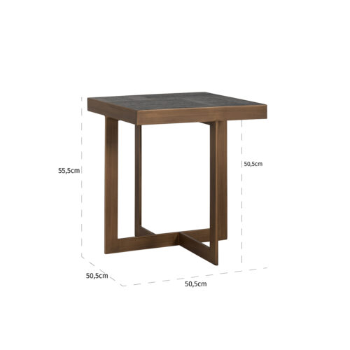 Bijzettafel Cambon Eiken - 50 x 50 cm - Afbeelding 3