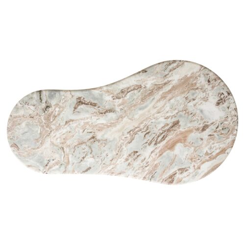 Organische Salontafel Coronel Marmer 150 x 80cm - Beige - Afbeelding 4