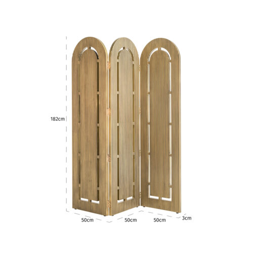 Kamerscherm Macallen brass finish painted (Geborsteld Goud) - Afbeelding 4