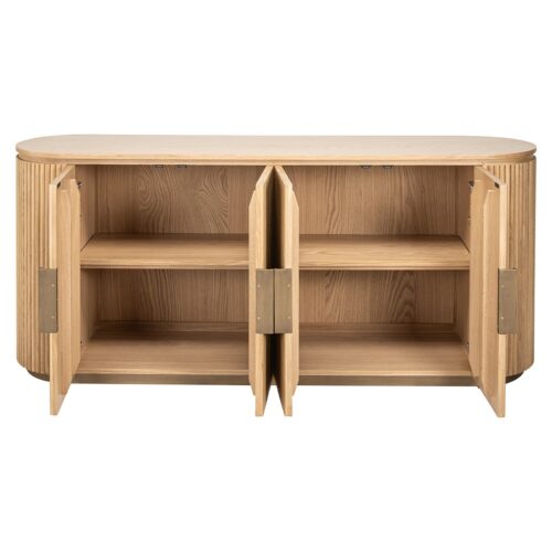 Dressoir Belfort 4-deurs (Naturel Eiken) - Afbeelding 5